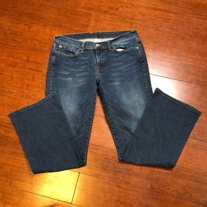 Lucky Brand Dungarees Low Rise Flare